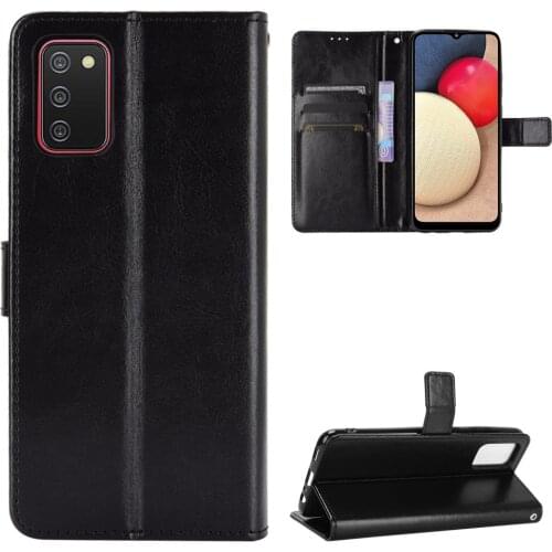 PU Leather Case For Samsung Galaxy A02S A12 A32 A42 A52 A72 M31 M31S M51 S21 S20 Ultra Plus Luxury Wallet With Flip Stand Case