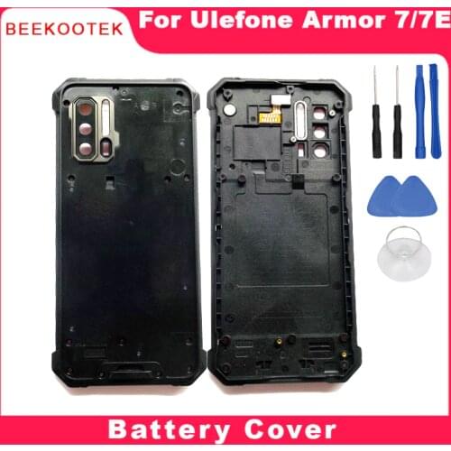BEEKOOTEK New Original For Ulefone Armor 7E,Armor 7 Battery Cover Back Case Cover Replacement For Ulefone Armor 7 Cell Phone