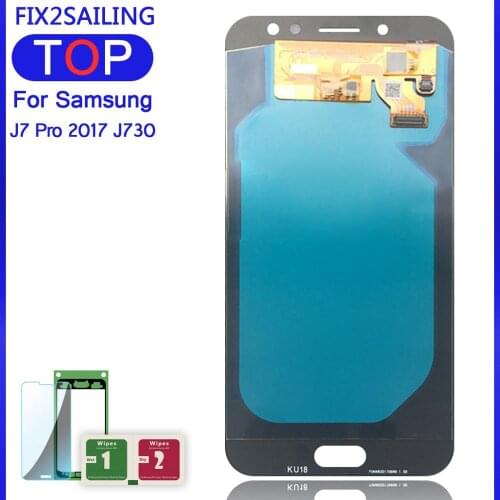 Display J7 Super AMOLED 100% Tested Working LCD Touch Screen Digitizer Assembly For Samsung Galaxy J7 Pro 2017 J730 J730F