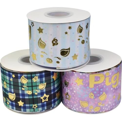 HSDRibbon 75mm 3inch hsd-design custom Pattern on Grosgrain Ribbon