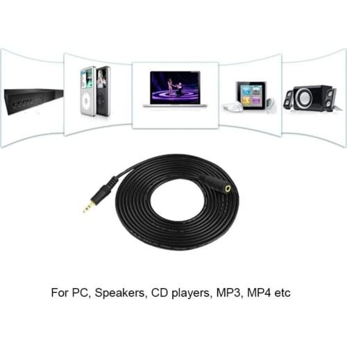 1.5M AUX Cable 3.5mm Audio Extension Cable Jack Male to Female Headphone Cable for Car Earphone Speaker