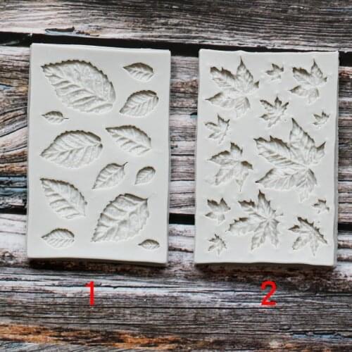 Maple Leaves Silicone Mold Resin Polymer Clay Fondant Mold Cake Decorating Tools Flower Sugarcraft Mould