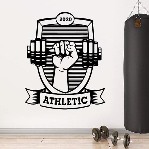 Cute Woman Fitness Wall Stickers Waterproof Decal for Gym Rooms Decor Wallpaper Art Wall Decals E449