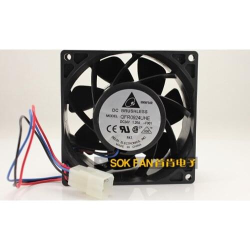 NEW DELTA 9238 9038 24V 1.2A QFR0924UHE cooling fan
