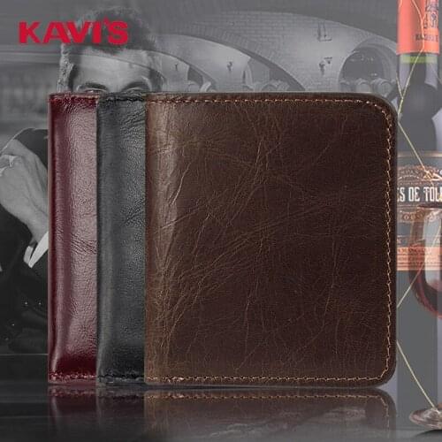 New Leather Mens Wallet Casual Retro Short Leather Wallet Multi-card Coin Wallet