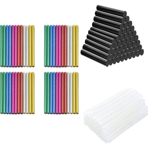 Glitter Hot Glue Stick Hot Glue Sticks Mini Hot Melt Adhesive Glue Stick for DIY Art Craft 7 x 100mm
