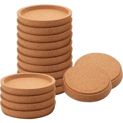 Round Cork Coasters for Drinks,4 Inch Absorbent Round Cork for Most Kind of Mugs in Office,Home,or Cottage Glasses Cup