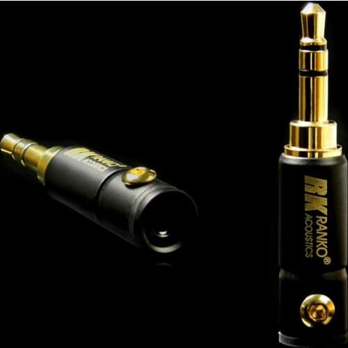 RANKO ACOUSTICS REP-100 High-Quality 24K Gold-Plated Phosphor Bronze Copper Housing 3.5mm Plug