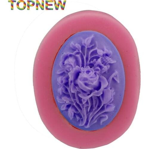 Pretty 3D flower soap chocolate cake silicone Candy cookie mould Flower shaped fondant mold cake decorating tools C1797