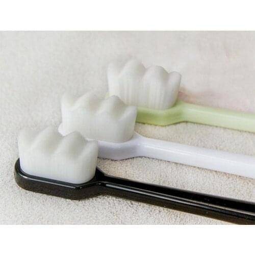 Ultra-fine Soft Toothbrush Antibacterial Fiber Million Nano Bristle Brush Teeth Cleaning Portable Travel Dental Oral Care Brush