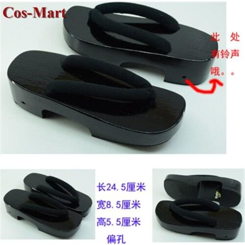 2019 Hot Cosplay Shoes Wood Oil Printing High quality geta Flops Colors For Unisex In Stock Best Selling