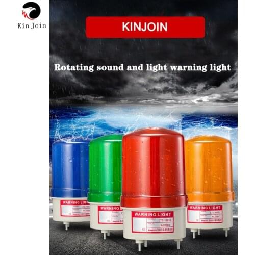 Kingjoin waterproof outdoor LED light beacon red alarm flashing 90dB siren strobe for mobile phone alarm system