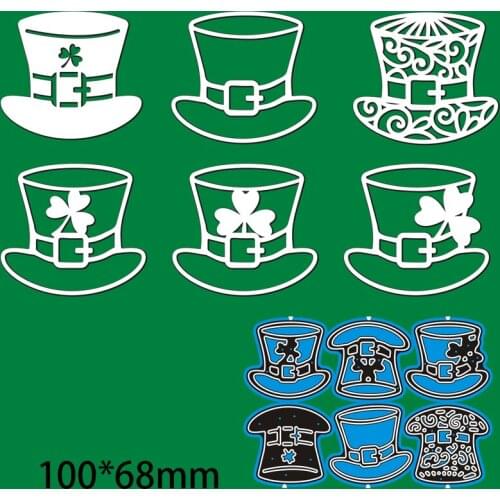100*68mm Various Hats Metal Cutting Dies and Stamps Stencil for DIY Scrapbooking Photo Album Embossing Paper Card