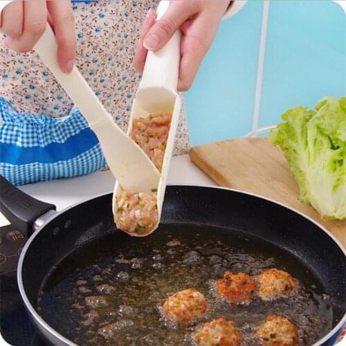 2Pcs/Set DIY Plastic Meatball Maker Convenient Fish Beaf Meat Balls Making Sets Kitchen Cooking Tools Gadgets Accessories