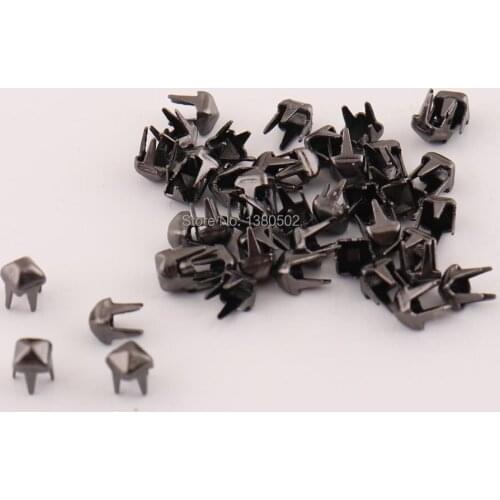 200pcs small size Black Color 3*4mm Stud Garment Rivets DIY leather craft Decorative Rivet for clothes