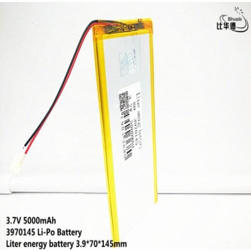 5pcs Liter energy battery Good Qulity 3.7V,5000mAH,3970145 Polymer lithium ion / Li-ion battery for TOY,POWER BANK,GPS,mp3,mp4