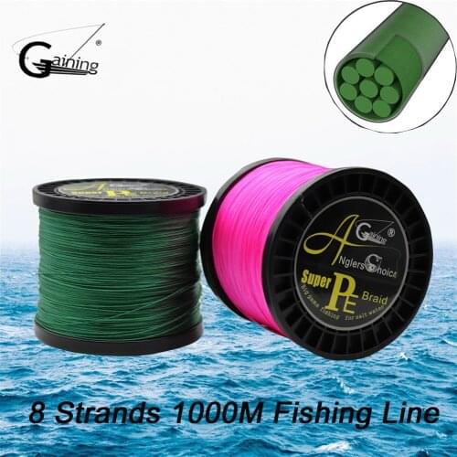 8 Strands 1000M Super Strong 8 Weave Japan Multifilament PE Braided Fishing Line 6lb 9lb 24lb 35lb 66lb 100lb 120lb 137lb 185lb