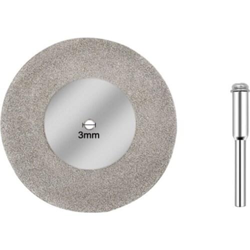 50/60mm Diamond Cutting Disc Grinding Wheel Saw Circular 3mm Shank Drill Bit Rotary Tool 85LA