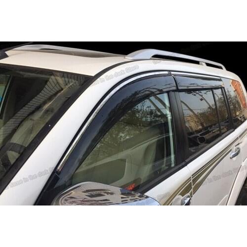 Car Window Rain Shade Shiled Trims for mitsubishi pajero sport montero shogun 2016 2017 2018 2019 2020 2021 2022 Accessories