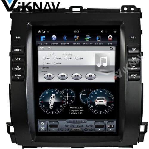 Car gps navigation multimedia player for land cruiser prado 120 for lexus gx470 2002-2009 android radio car audio head unit
