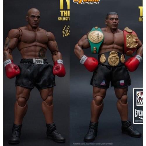 Boxing Boxer Champion Mike Tyson Final Round Mike Tyson Action Figure 3 Head Face Storm Toys Collectible Model Doll