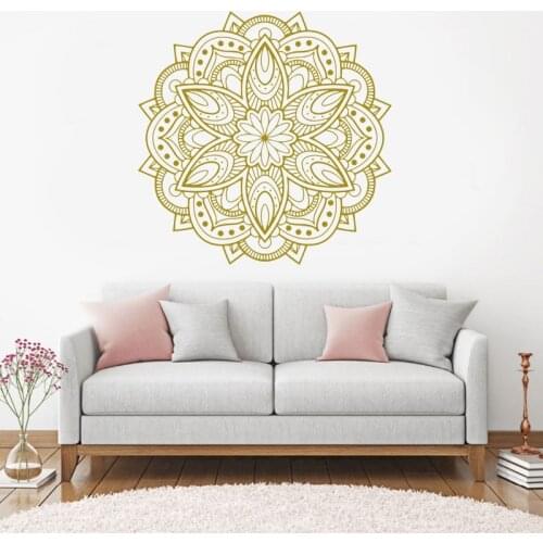 Large Size Mandala Wall Sticker Vinyl Art Home Decor Living Room Bedroom Headboard Decals Modern Interior Decoration Mural 4088