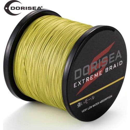 DORISEA Extreme Braided 4 Strands 500M 6LB-100LB PE Multifilament Fishing Line Wire Pesca