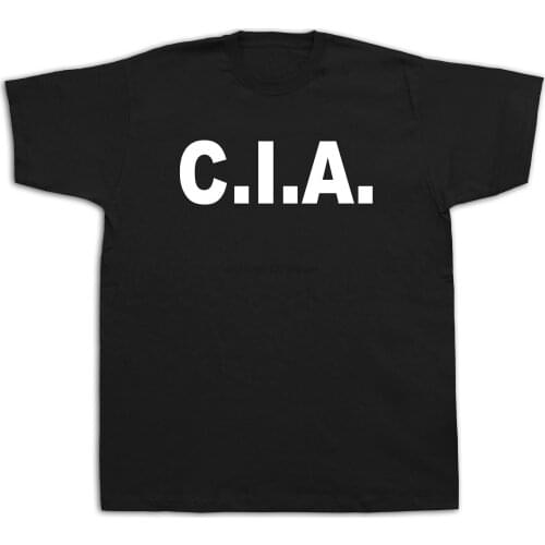 CIA Central Intelligence Agency Homeland T Shirt Agent Secret Cover T-Shirt Gift More Size and Colors Top Tee Animal