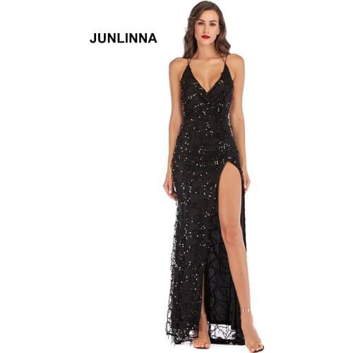 Летние платья с разрезом JUNLINNA China At AliExpress