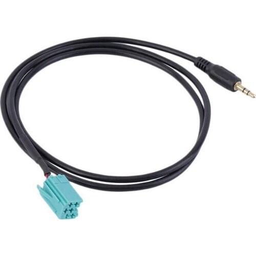 JX-LCLYL 3.5mm Jack Aux Input Adapter Audio Cable For Renault Clio Megane 2005-2012
