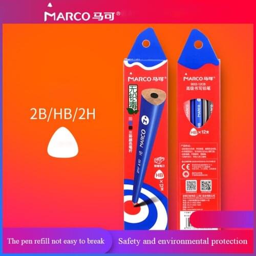 Marco 9002 High Quality Sketch and Drawing Pencil Set 2H/HB/2B School Art Writing Painting Supply Stationery Pencils Supplies