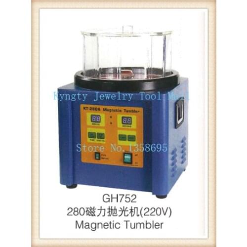 Jewellery making kt-280A magnetic tumbler Magnetic Tumbler Polisher polishing with 200g 0.5mm magnetic pins