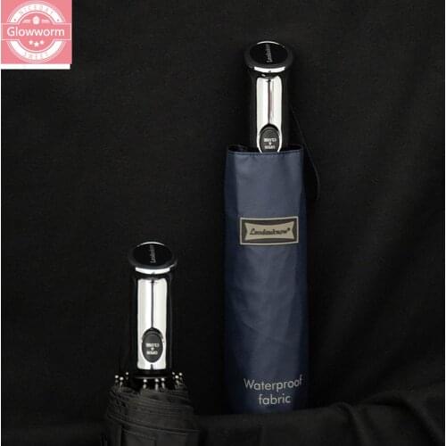 German automatic umbrella bone male black 10 technology self-opening umbrella large vinyl zero pervious to light rain or shine