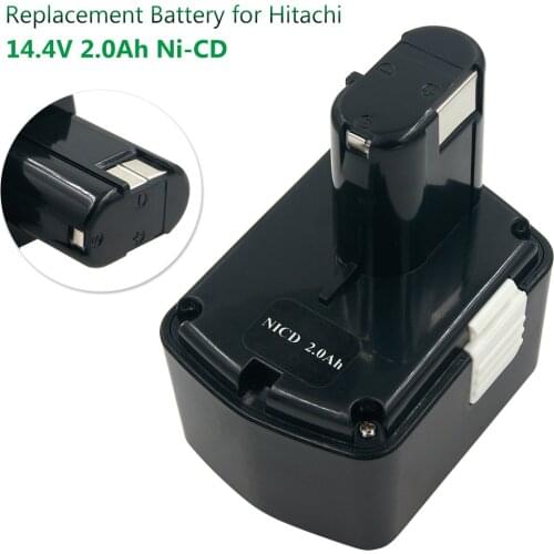 NI-CD 14.4V 2000mAh Replacement Battery for Hitachi EB1414S EB1412S EB1414 EB1424 EB14B EB14S DS 14DV Drills Bateria