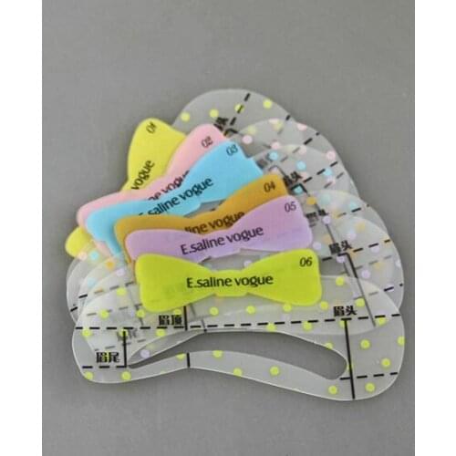 Wholesale DIY eyebrows card glass eyebrow stencils grooming shaping template as eyebrow drawing card aid as cosmetic accessories