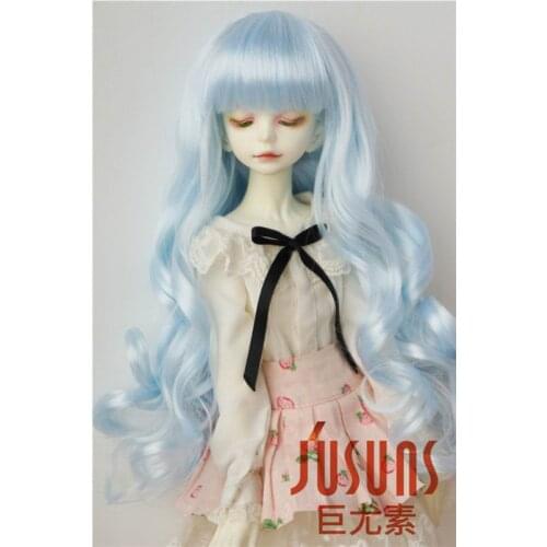 JD148 1/3 Synthetic mohair BJD doll wigs, Long wave full bangs BJD wig