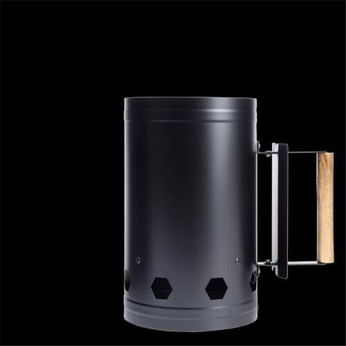 1pc Stainless Steel Chorcoall Grills Ignition Barrel Barbecue Fire Starter Bucket Stove BBQ Rack Tool Accessory Outdoor Kitchen