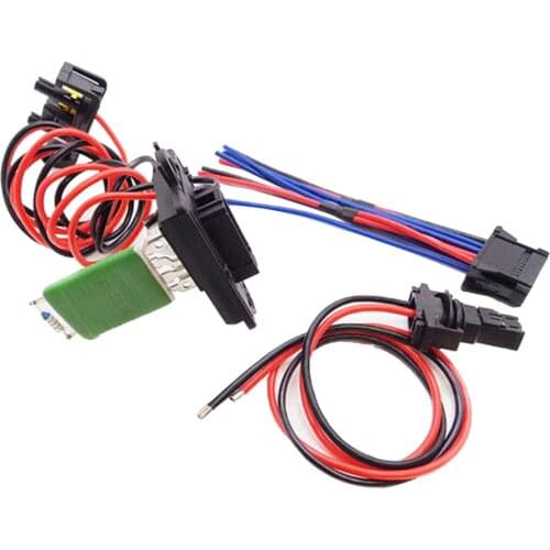 Heater Blower Control Resistor and Wiring Loom for Clio MK3 7701209803 ,Easy to Install