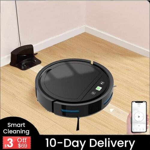 Robot Vacuum Cleaner Auto-Recharge 2500PA Smart Remote Control Cleaning Sweeping Robot Wireless Wet Dry Vacuum Cleaner For Home