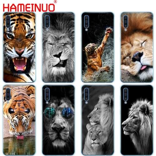 Silicon phone cover case for Samsung Galaxy S10 E PLUS A10 A20 A30 A40 A50 A70 A10E A20E M20 Lion tiger Fashion Lovely Animal