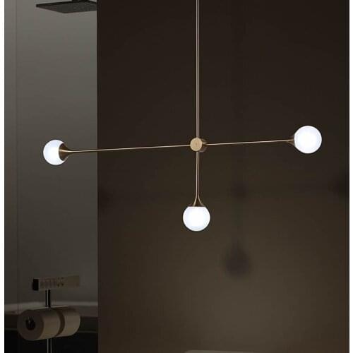 Nordic Glass Ball LED Pendant Lamp for Bedroom Decoration Pendant Lighting Home Indoor Modern Livng Room Hanging Lights Fixture