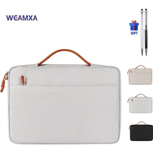 Waterproof Laptop handbag 13.3 14.1 15.4 inch Airbag shockproof Sleeve bag For Macbook Air 13 15 HP Huawei Lenovo Notebook Pouch