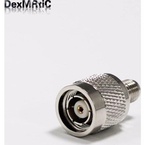 1pc RP-TNC Male Plug switch SMA Female Jack RF Coax Adapter convertor Straight Nickelplated NEW wholesale