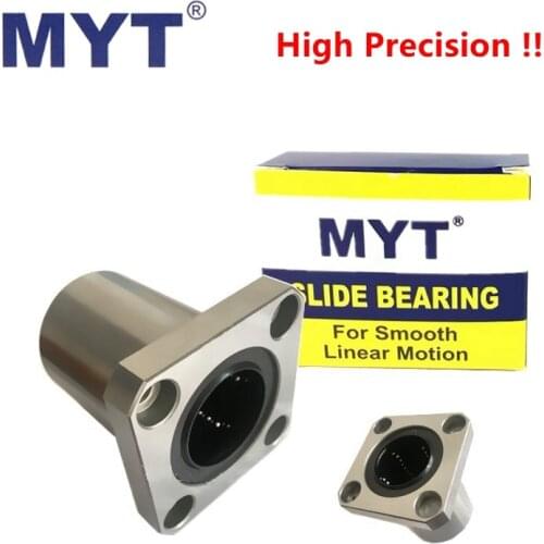 10pcs MYT flange linear bearing LMK8LUU LMK10LUU LMK12LUU LMK16LUU LMK8UU LMK10UU LMK12UU 8mm 10mm 12mm rod CNC parts 3D printer