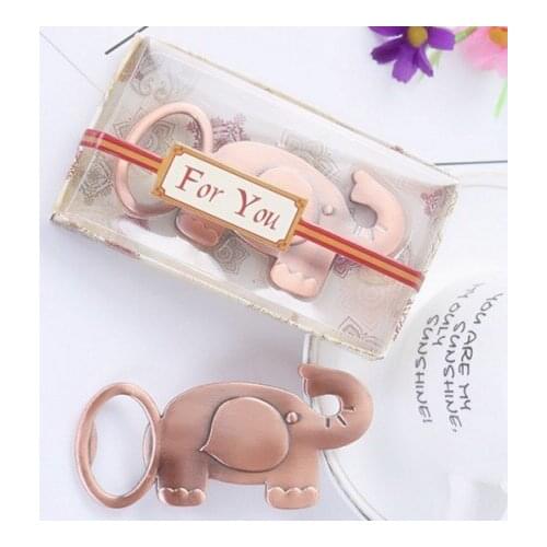 20 Pieces/lot) Unique Wedding and Party Favors of Lucky Elephant Bottle Opener Wedding gift For Bridal shower favors
