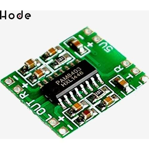 10PCS 2.5-5V 2X3W Mini Audio Class D amplifier board PAM8403 board M4