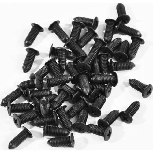 50Pcs/Set 8mm Auto Bumper Fastener 6mm Hole Rivet Retainer Push Engine Cover Car Door Trim Panel Hole Clip Fasteners