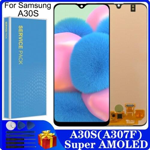 6.4" AMOLED A30S LCD For Samsung Galaxy A30s A307F A307 A307FN LCD Display touch Screen replacement Digitizer Assembly