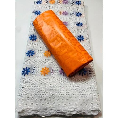 African Bazin Riche Fabric 2021 High Quality Guinea Bazin Brode Lace Fabric Embroidery Swiss voile Lace Fabric 2.5+2.5 YKM110