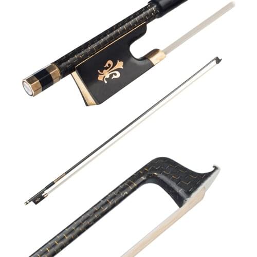 Ammoon Violin Bow Cabon Fiber 4/4 Bow High Quality Bow Hair Ebnoy End Light Weight Proper Balance Orchestral Strings Accessories